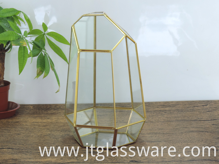 Home decoration Glass Geometric Terrarium 